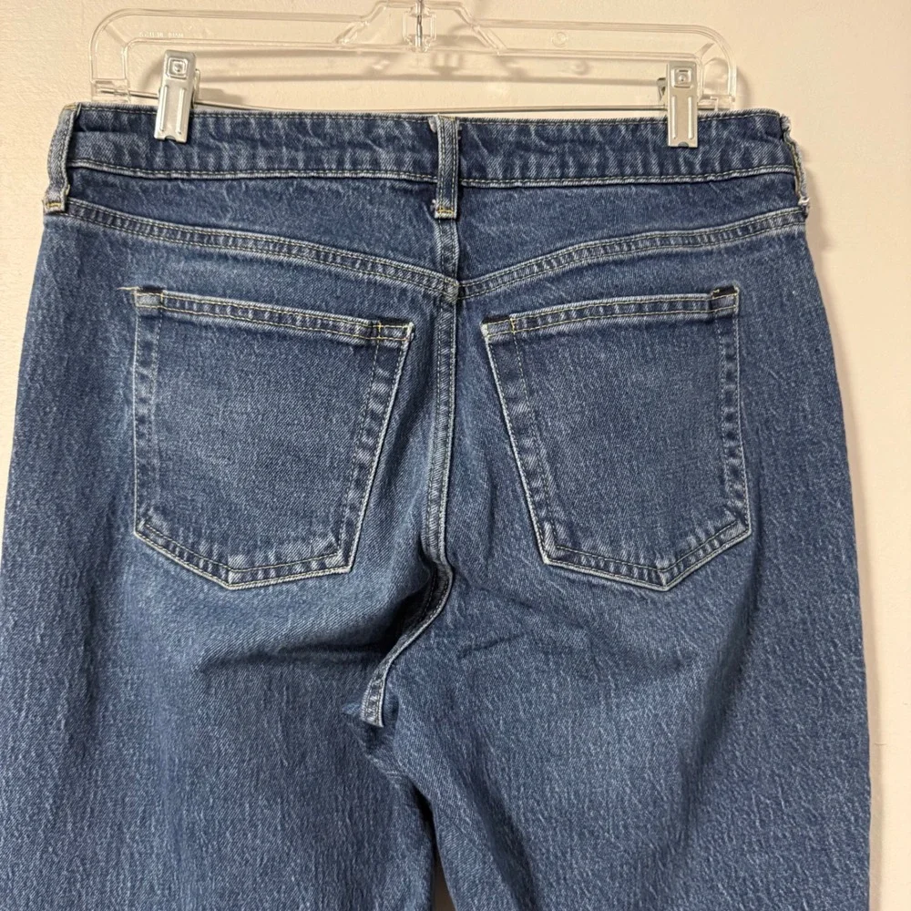 Free Assembly Womens Super High Rise Straight Leg Jeans Dark Wash‎ Size 12
